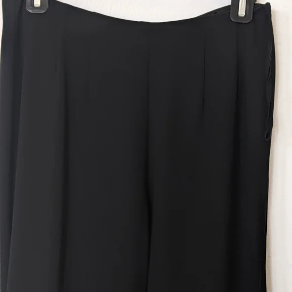 Studio I Ruffle bottom Pants Black size 6 - Picture 5 of 10